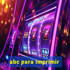 abc para imprimir